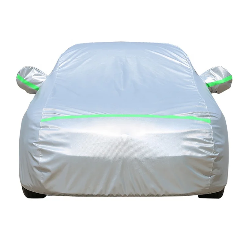 All Weather Outdoor Universal Automatic Car Cover 6 layer Waterproof Windproof Dustproof Snowproof Disposable