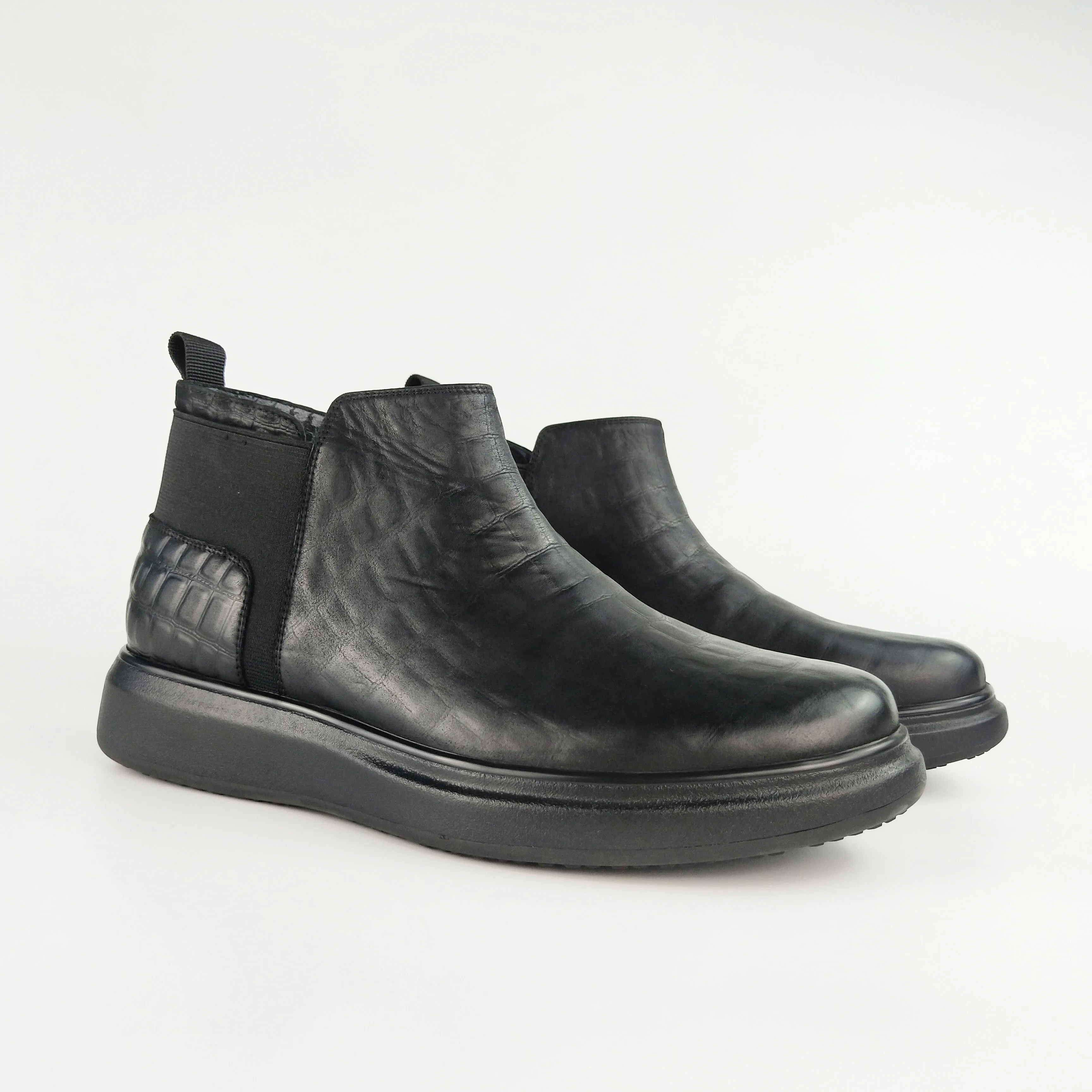 Boots Men Soft Sole Boots For Men brands genuine leather men boot