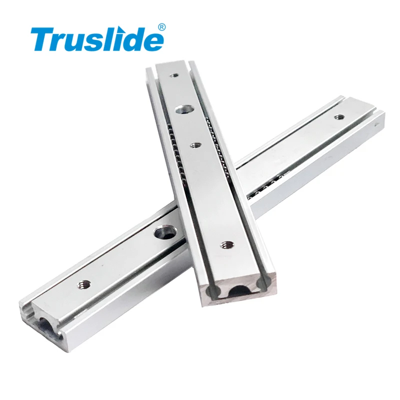 Truslide Drawer Slides Rails 20mm two sections aluminum Ball Bearing Slide Drawer