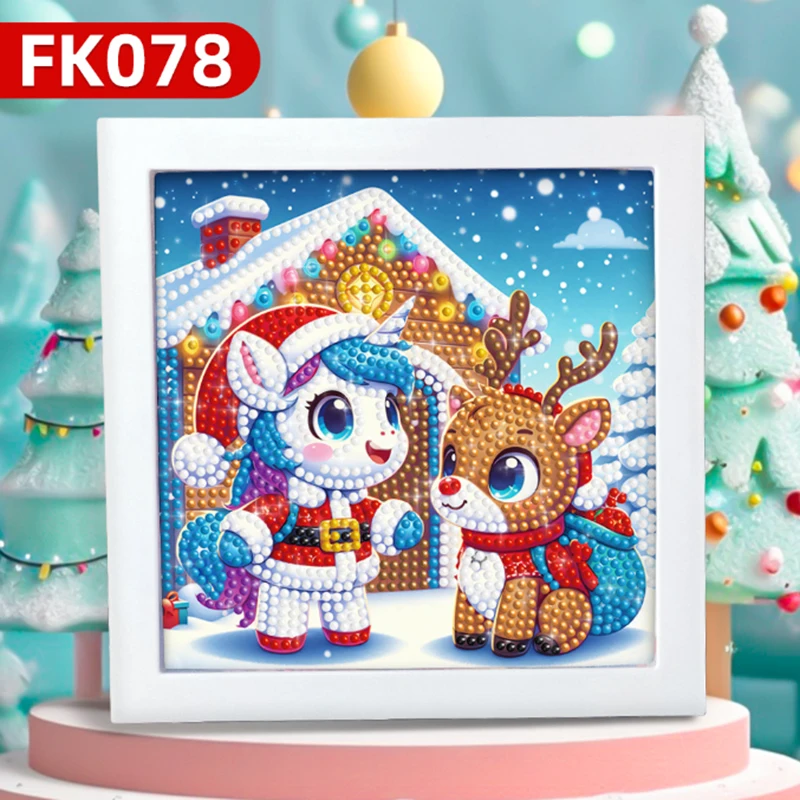 small size  Christmas cartoon dragon kids diamond painting kit round dots diamond art mosaic painting