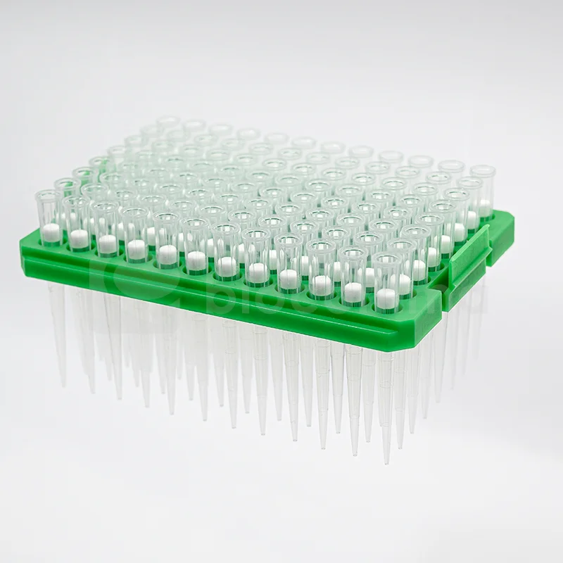 Laboratory consumables 10ul Filter Tips Micro Pipette Tips for Lab Test with filter not  DNase RNase Sterilized pipette tip
