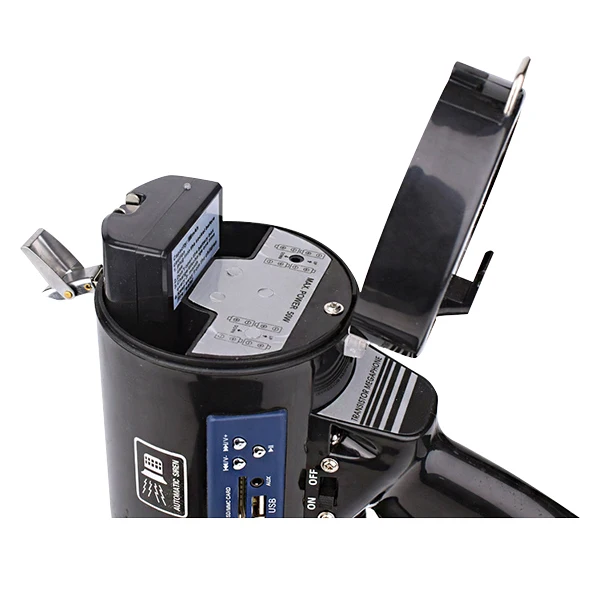 Megafono Potente Megaphone 50W Rechargeable Portable High Power Megaphone Speaker With Siren