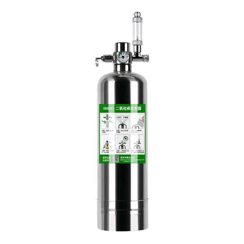 Shanchuan aquarium DIY CO2 Generator System Kit With Pressure Adjustment Water Plant Fish Aquarium Co2 Valve Co2 gas cylinder