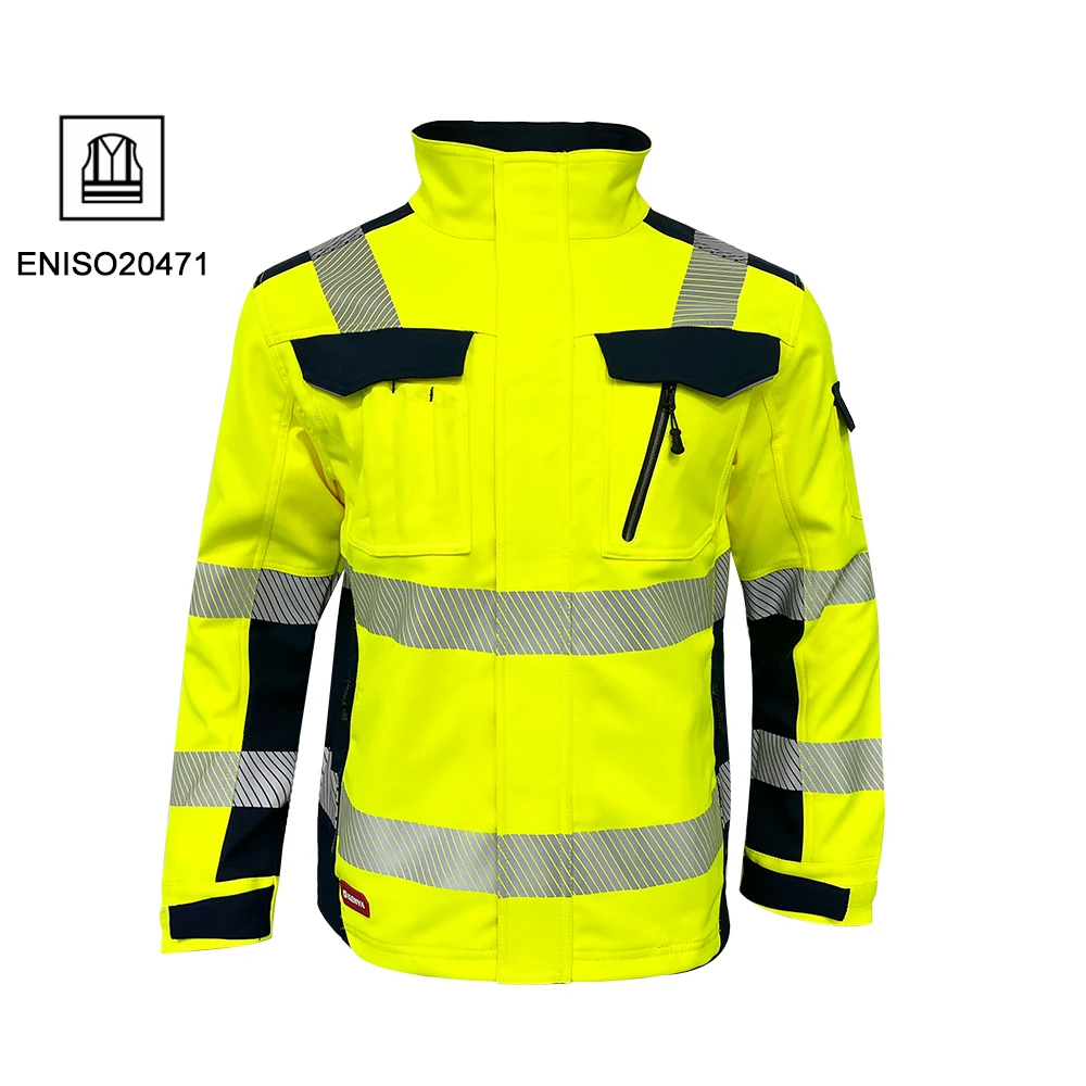 Теплопередающая Сегментированная Светоотражающая Защитная куртка Hivis Рабочая