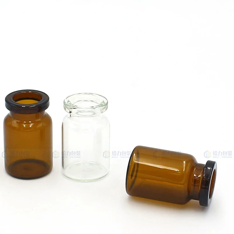 Hot Sale Pharmaceutical 5ml 10ml 15ml Clear Amber Pharmaceutical Glass Tubular Vials Injection Bottle