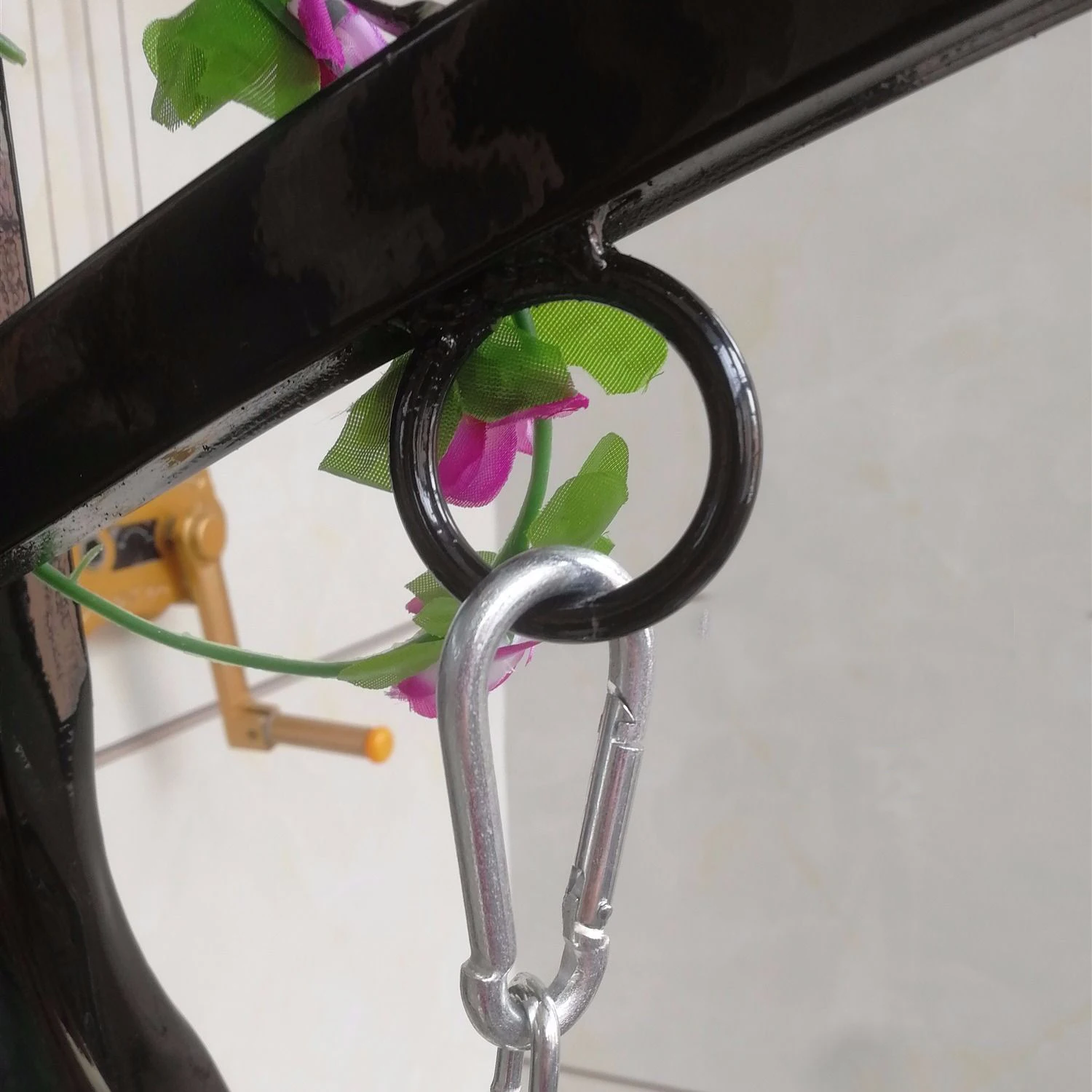 Flower decoration swing chair comfortable hotel room chair