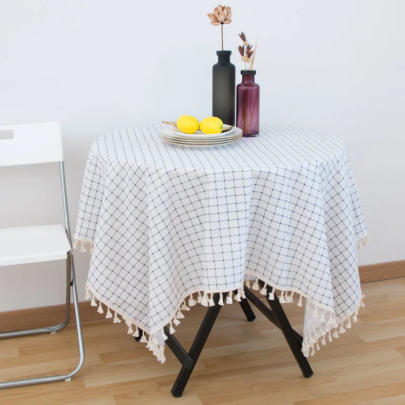 Hot sale  tartan design check pattern table cloth cover for home decoration