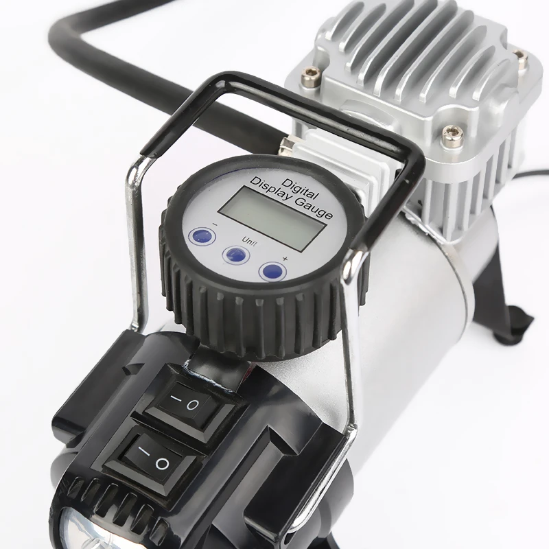 12V High Power Tire Inflator Pump 150PSI High Pressure Output Designed for efficient inflation of small and medium-sized tires.