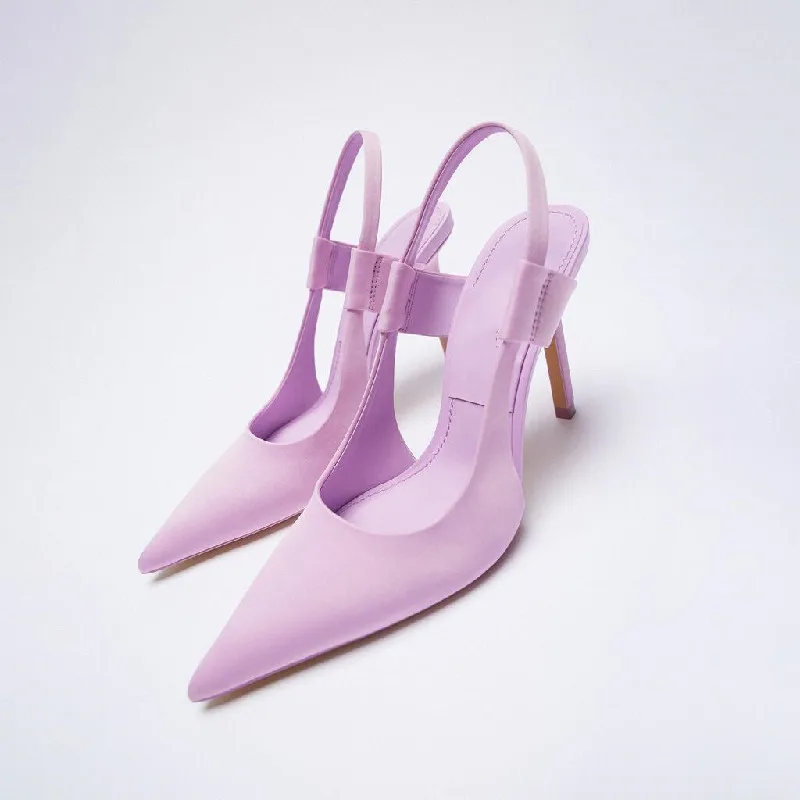2022 Factory new trendy Microfiber pumps high heels shoes for women