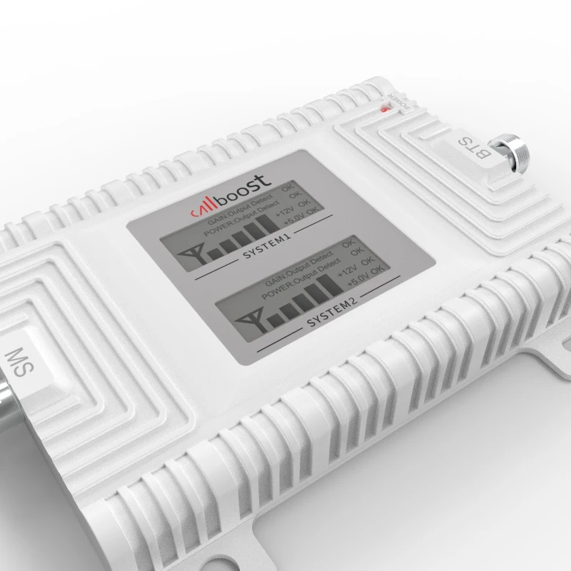 Усилитель Callboost 850/1800 мГц 2g 3g 4g GSM DCS 70dB 20dBm двухдиапазонный Ретранслятор мобильной сети усилитель сигнала сотового телефона с ЖК-дисплеем