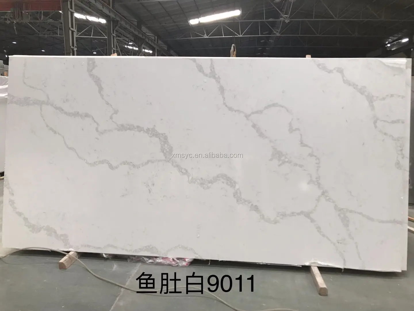 Calacatta White Marble Engineered Stone kitchentop countertop Artificial Stones Quartz Slab