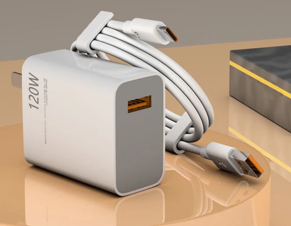 120W GaN Fast Charge USB Power Adapter For Redmi mi Turbo Charger For Xiaomi 120W Super Fast charger