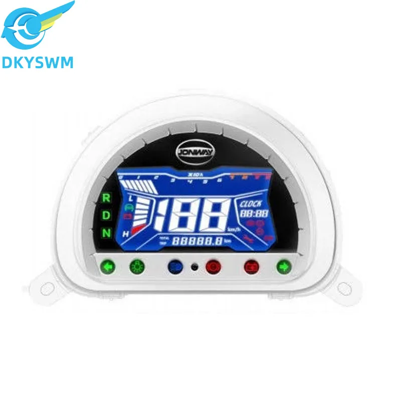 VOTOL 033-33 LCD speedometer CNA wire communication LED digital meter for electric motorcycles display LCD speedometer