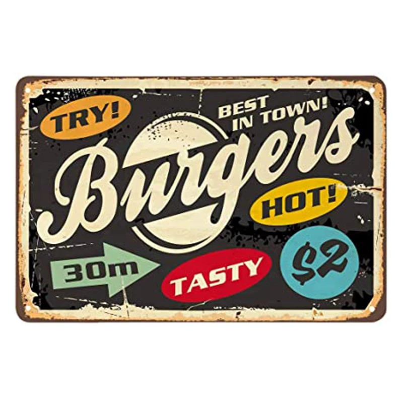 Metal Painting Poster Vintage Bar Pub Decorative Plaque Home Decor Beer Advertising Wall Tin Sign Tin Painting