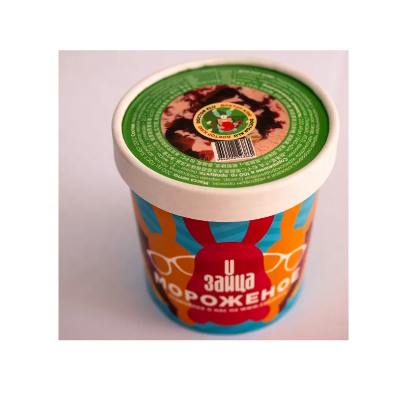 200 gr Russian ice cream with  fresh cranberry and pine nut