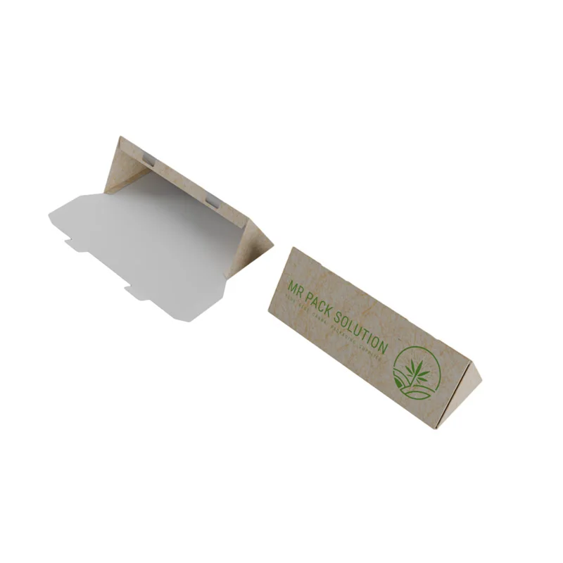 Archibald Child Resistant Folding Custom Pre Paper Roll Box Smell Proof Triangular Prism 120mm Cone Packaging Box Cigarette Box