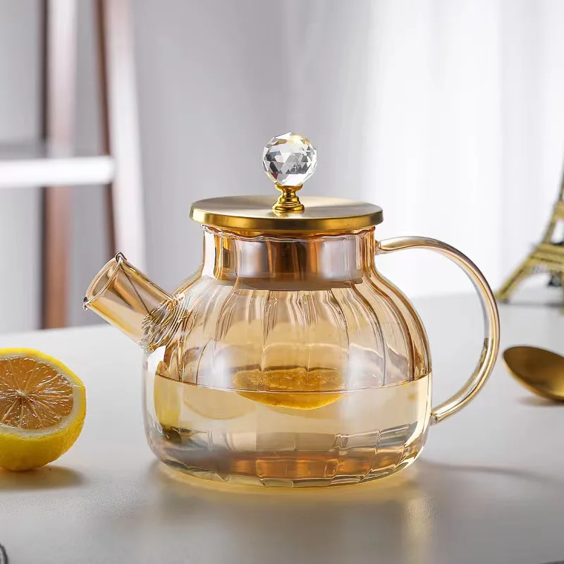 1000ml 1500ml 1800ml Cold water jug Household juice jug High borosilicate glass jug cold water pitcher set