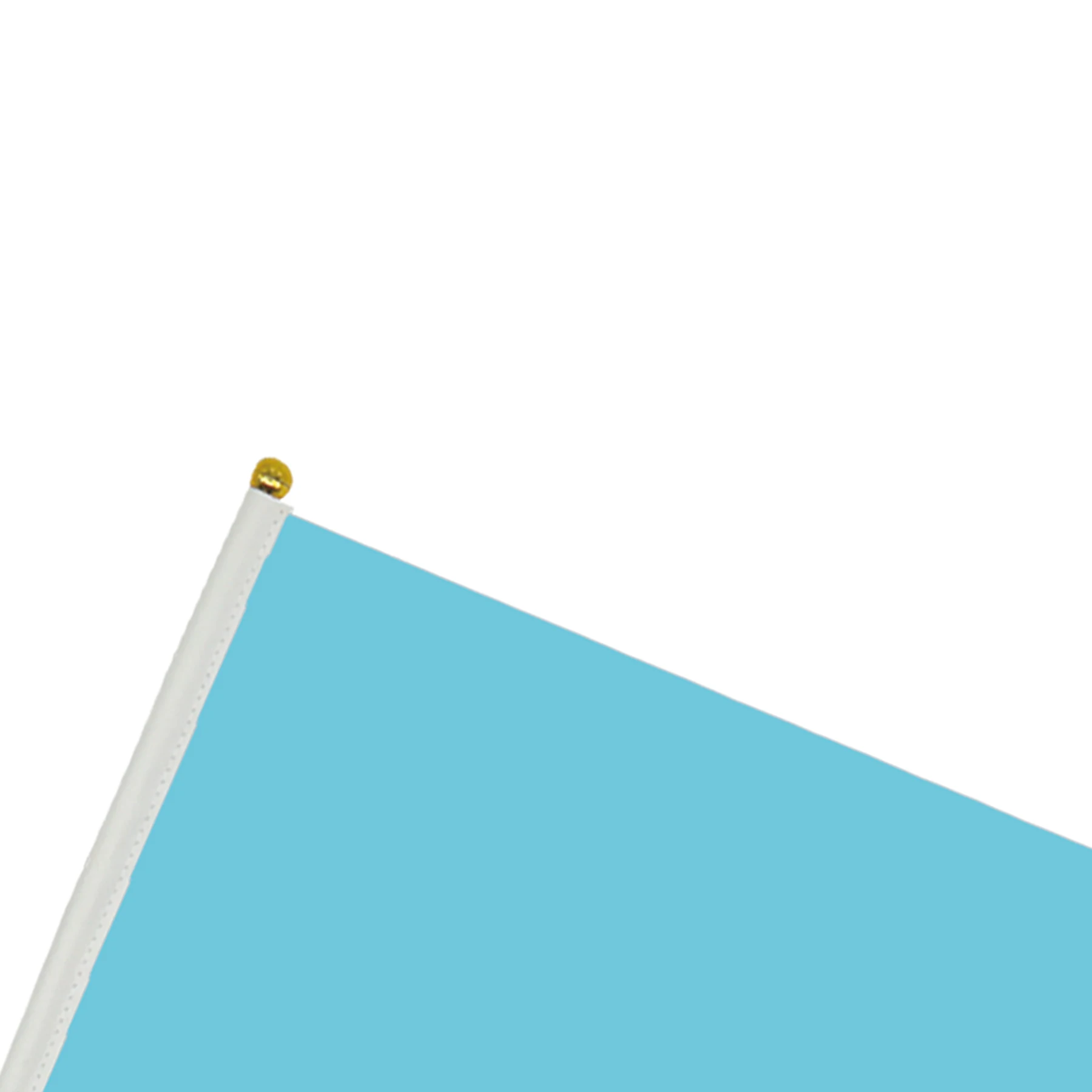 Custom Hand Waving Stick Flags with wood poles