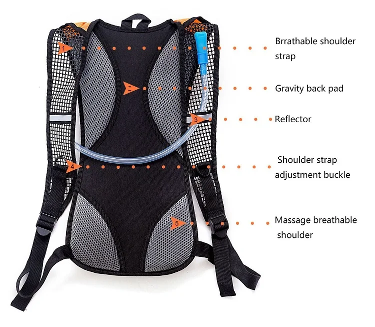 2020 high quality moisturizing backpack sports drinking water bag bladder wholesale backpack