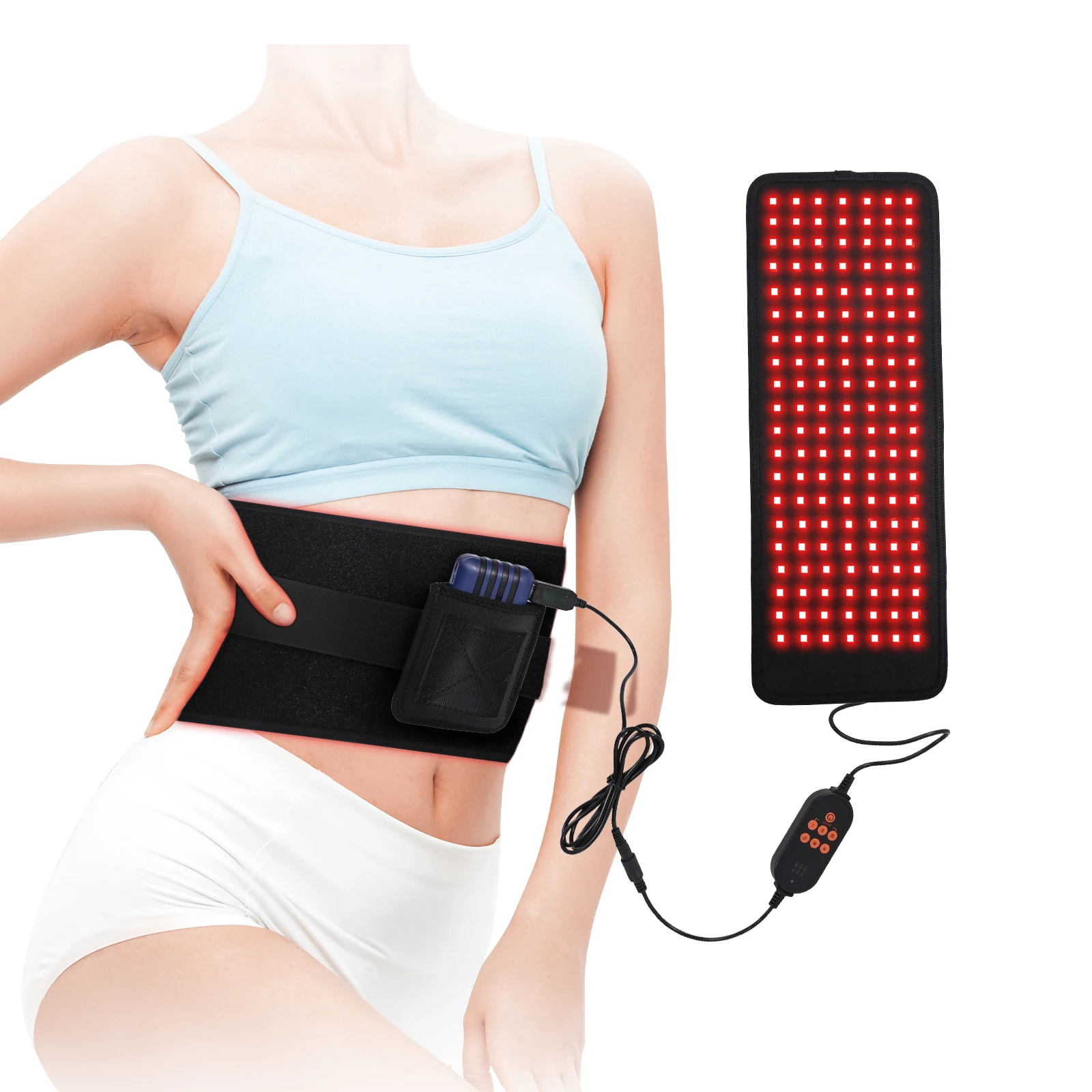 MEETU infra red light led therapy red light belt pain therapy