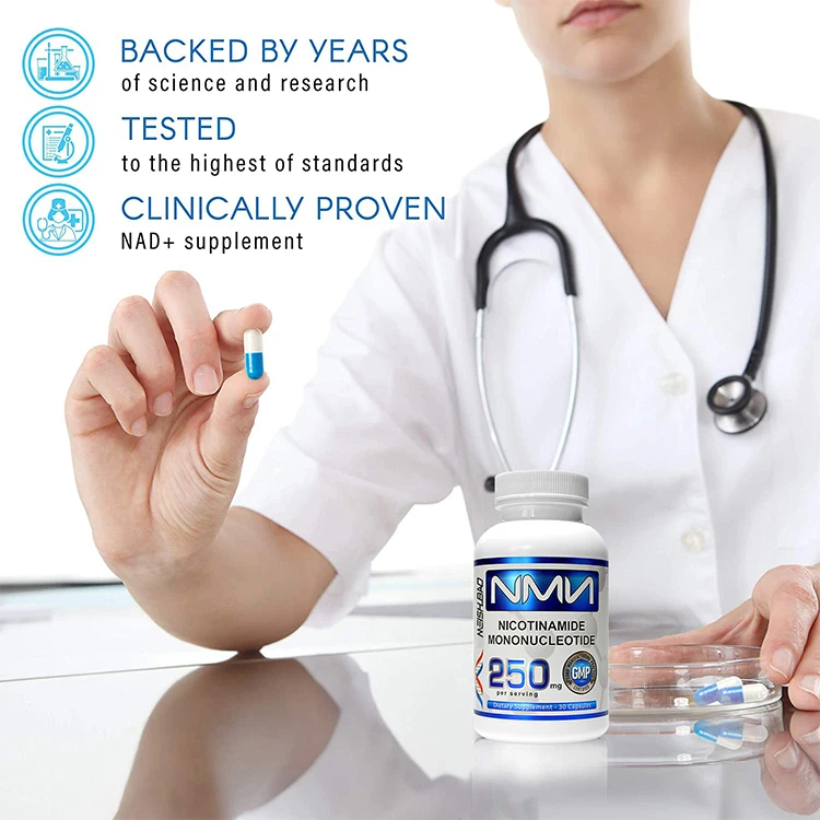 Antiaging nmn nicotinamide mononucleotide capsule suplement gmp beauty supplements