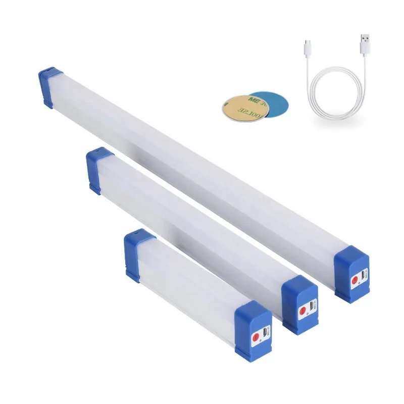20w 40w 60w Rechargeable Light tube 17cm 32cm 52cm led light tube with magnet usb cable for emergency camping reading Wardrobe