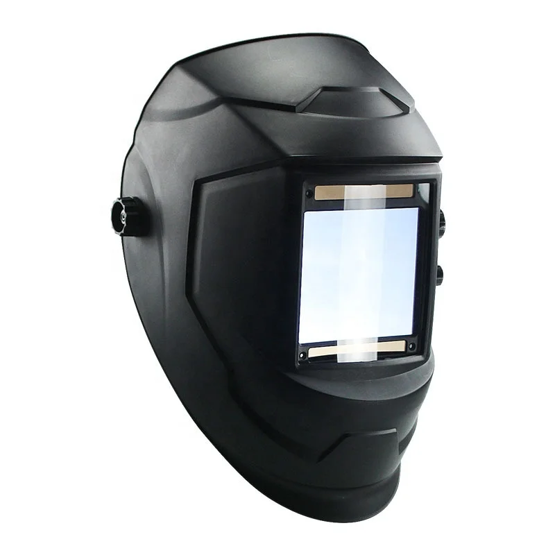 Factory direct sale large window 4 sensors external adjustment DIN5-DIN13 solar auto-darkening welding helmet helmet