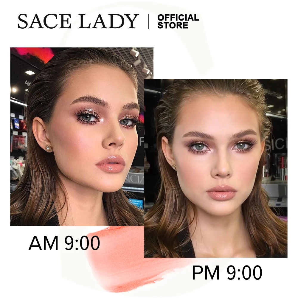 
SACE LADY Liquid Blush Makeup Natural Lightweight Pink Blush Private Label Cream Blush 5 Colors 6ml SL276 