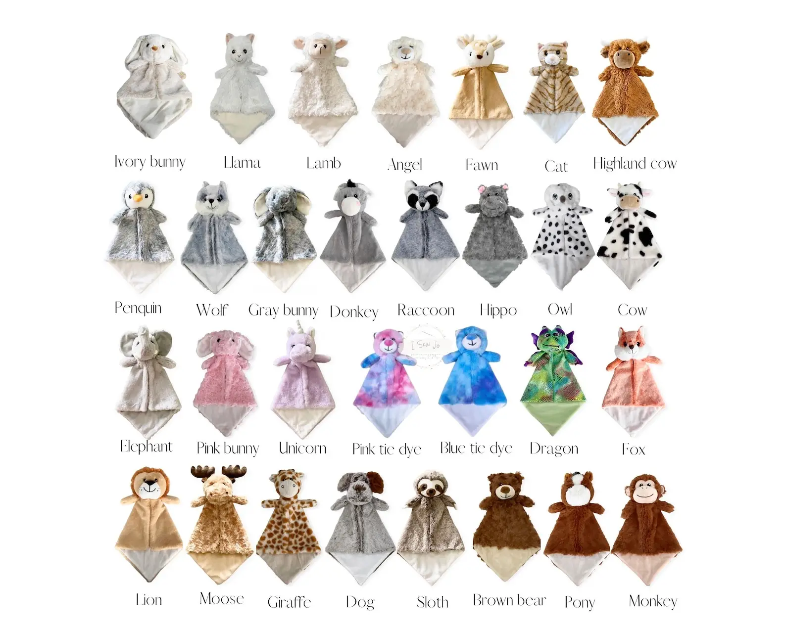 Hot Selling Comfortable Baby Teether Sleeping Swaddle Comforter Blanket Cute Lovey Plush Animal Head Security Soft Baby Blanket