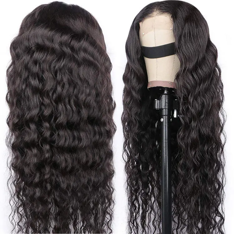 natural Brazilian 13x6 HD Lace Wig Human Hair Transparent Lace Front Wig, water Wave 13*4 HD Swiss Lace Frontal Wig