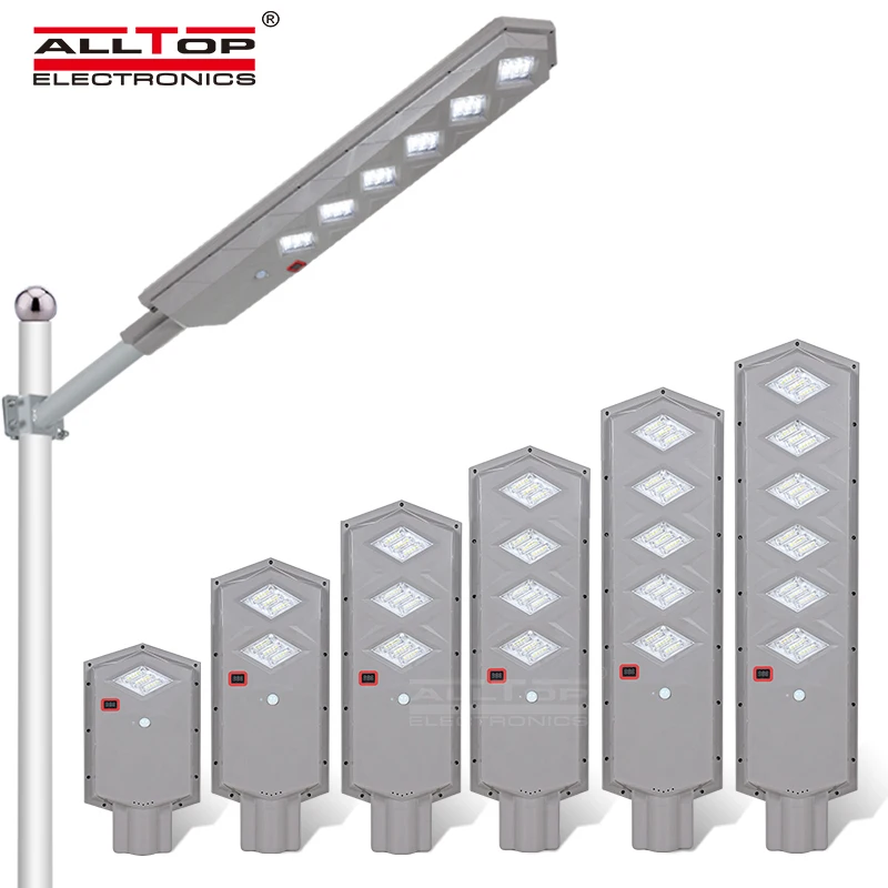 Waterproof Ip65 Outdoor SMD 50w 100w 150w 200w 250w 300w All In One Integrated Led Street Light Solar Panel Streetlight