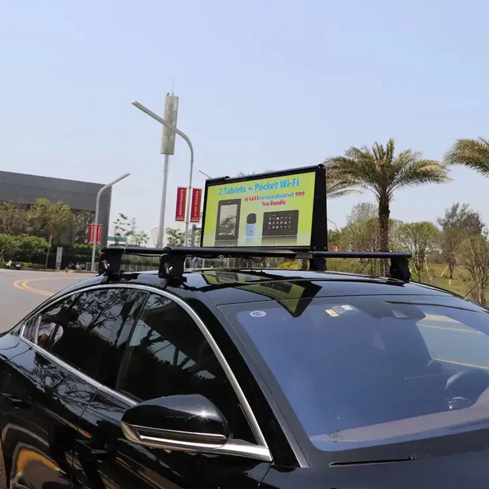 Car Led Screen Pixel Art Display P2.5 P5 P8 P10 Taxi Bus Advertising Truck Trailer Led Display For Car Car Led Display Screen