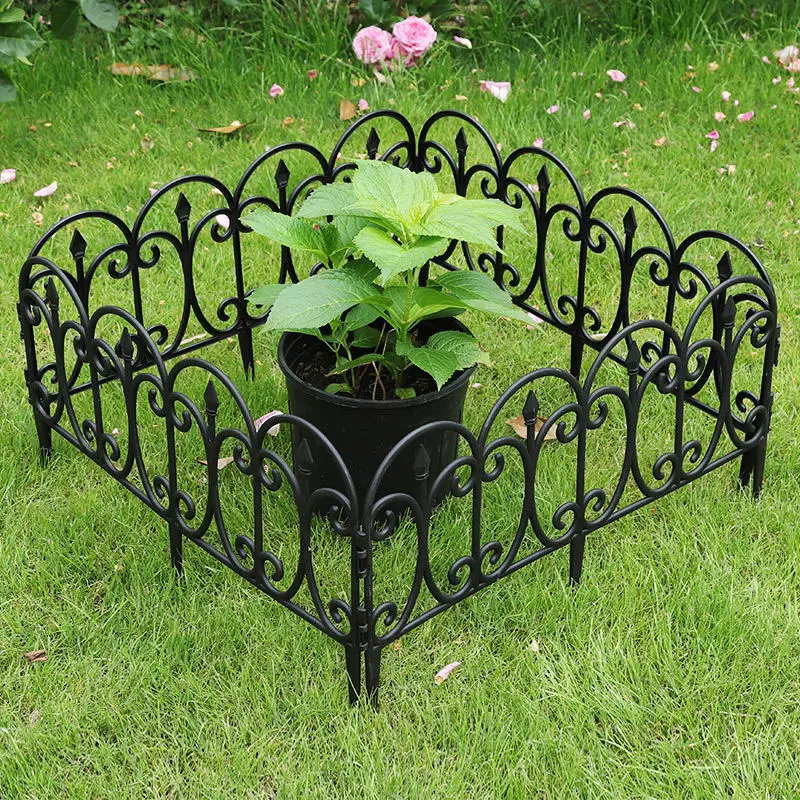 Factory Custom Size high quality plastic mini garden fences pvc small decorative garden fences