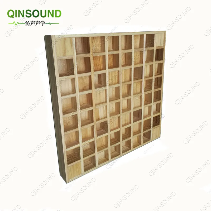 Sound Wood Buffer Baffle Wall Soundproof Diffuser Bass Traps Corner Acoustic Wall Panels For Living Room