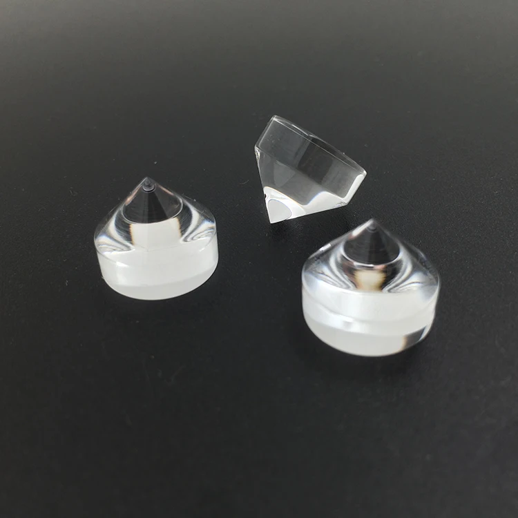 Approved manufacturer AR coated conical fused quartz prism
