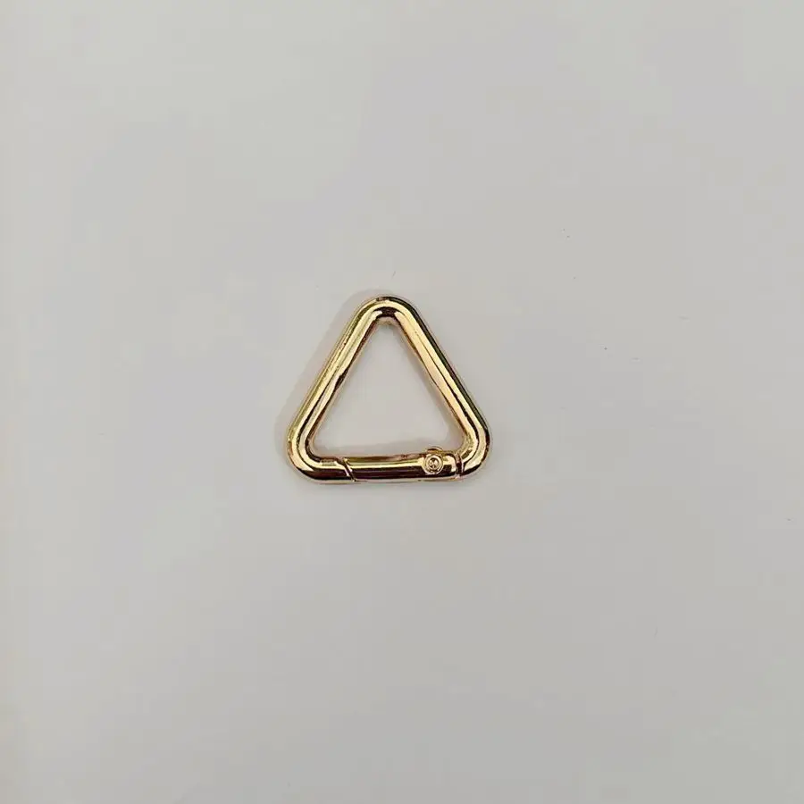 Wholesale  Zinc Alloy Metal triangle Spring Ring various size  Metal Key Hook Ring Lock For Purse Handle Handbag Hardware
