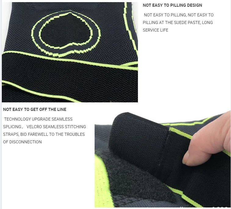 2021 Hot Sell Sport Nylon Compression Open Knee Brace Pads For Pain Relief Knee