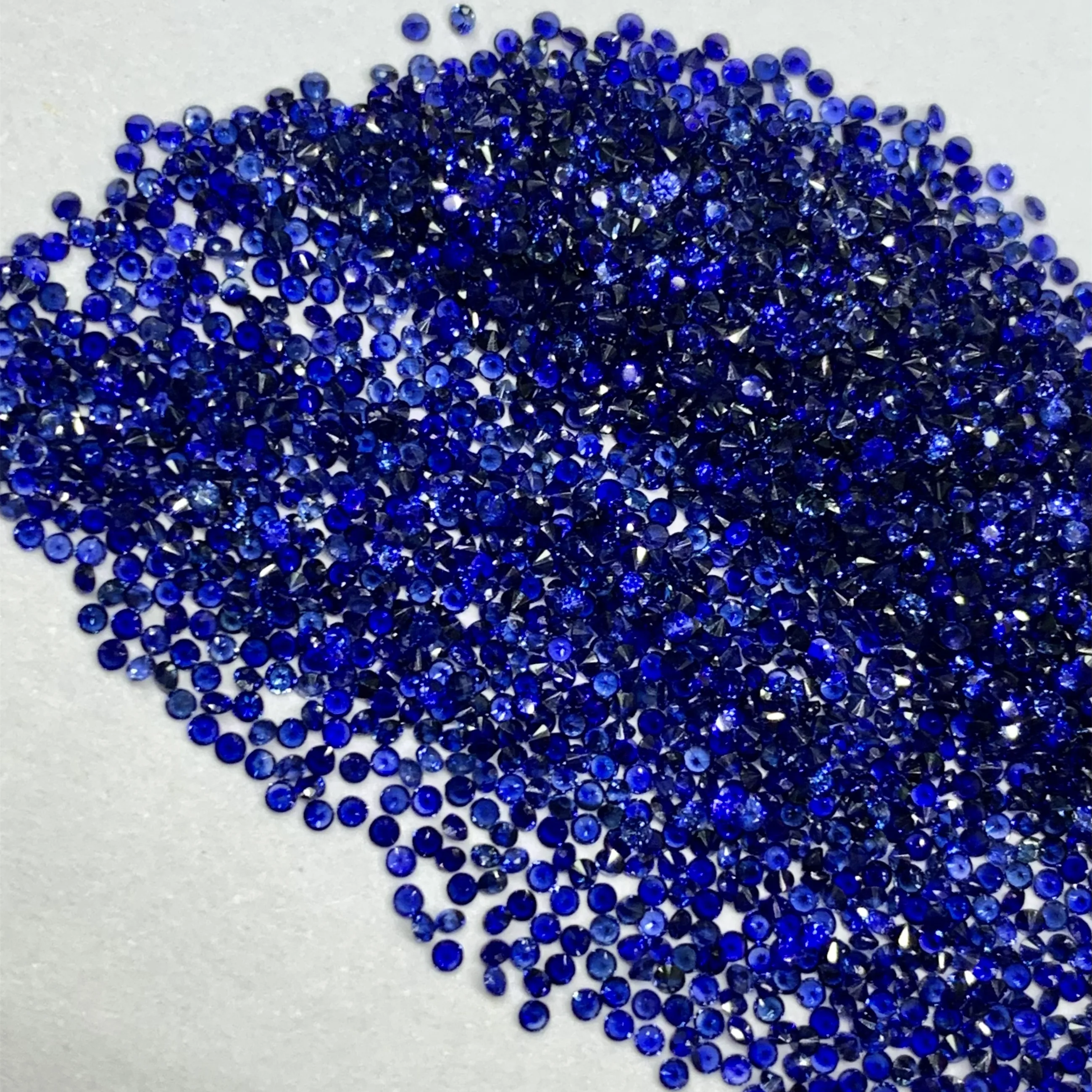 Natural blue sapphire 1.5mm precious stone royal blue color sapphire stone loose semi gemstone