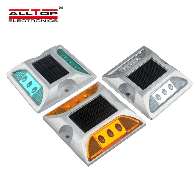
ALLTOP Aluminium Alloy Underground Parking Garage Road Safety Indicator Night Road Marking Led Solar Road Stud 