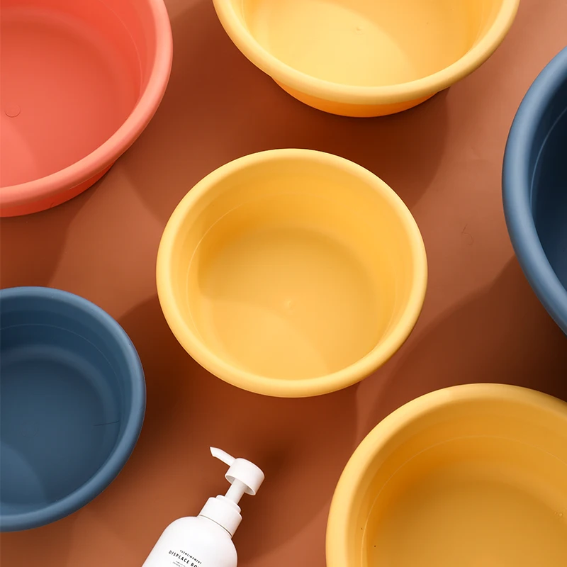 Customized Wholesale Household PP Round Hair Washbasin Bathroom Kitchen Plastic Laundry Wash Basin