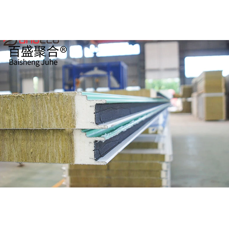 Sandwich panel Roof Wall PUR PIR Rockwool filled 4cm 5cm 8cm 10cm thickness Wood Look Sandwich Panel Stone Look Sandwich Panel