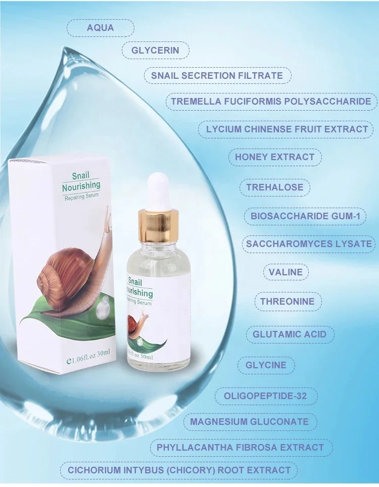 Best Selling Honey Extract Pore Cleaning Snail Nourishing Repairing Collagen Face Serum