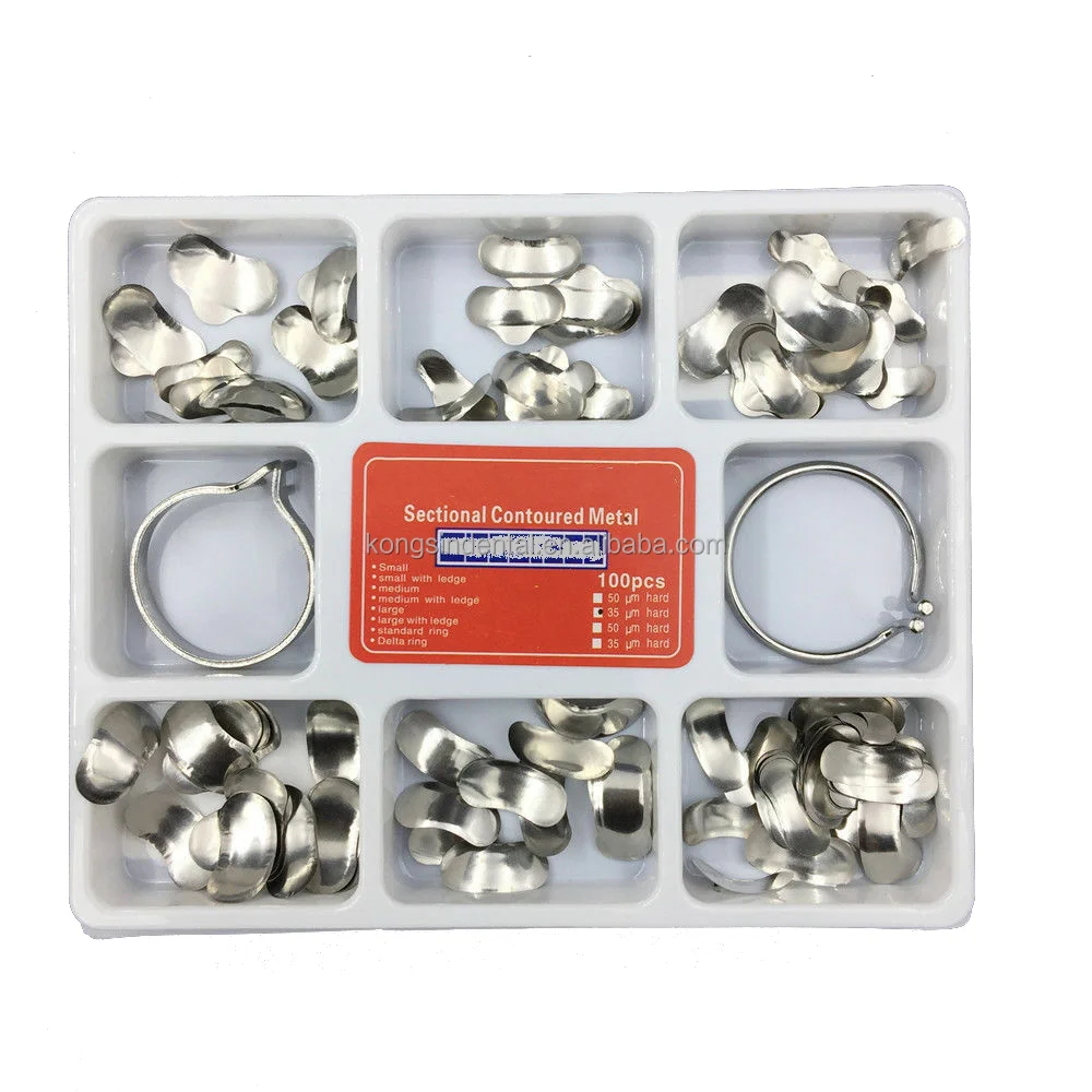 Dental Materials Sectional Contoured Matrices Band Set
