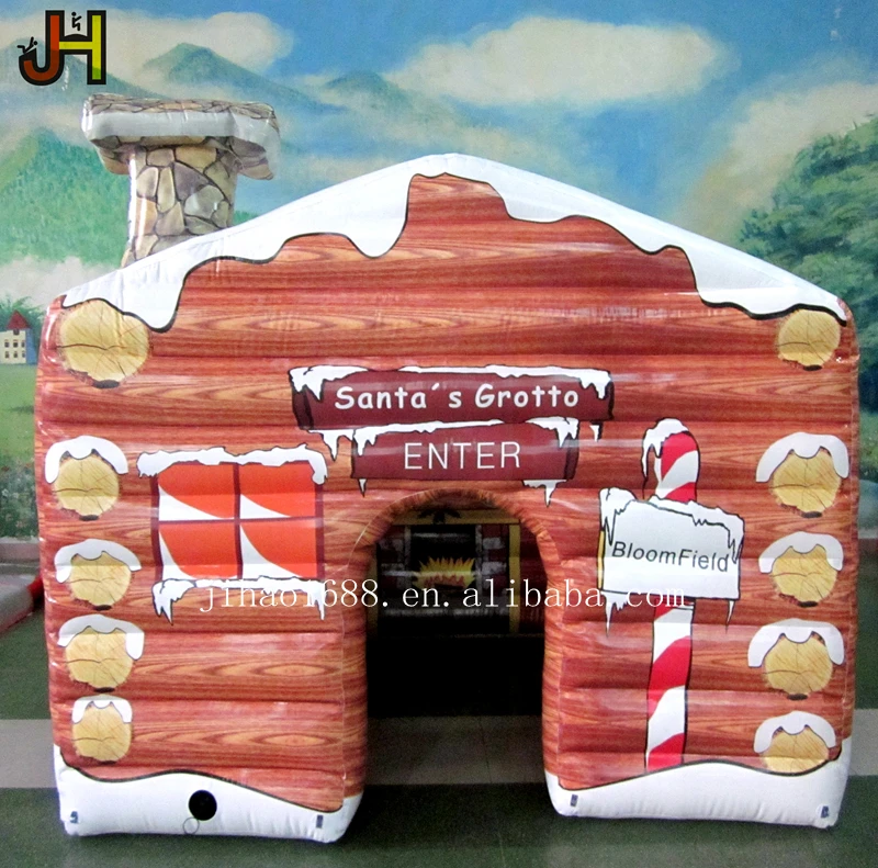 Christmas Decoration Inflatable Santa Grotto Inflatable Gingerbread House Inflatable Santa House