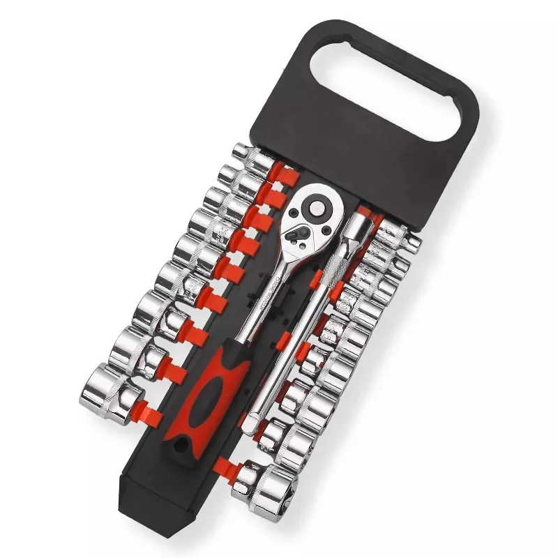 Ratchet socket wrench, multi-functional external hexagonal, long sleeve, 12 pieces, Dafei Automobile Repair Hardware Tool