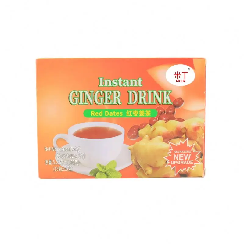 Оптовая продажа, индивидуальный высококачественный органический чай, фирменный имбирный чай с красными датами