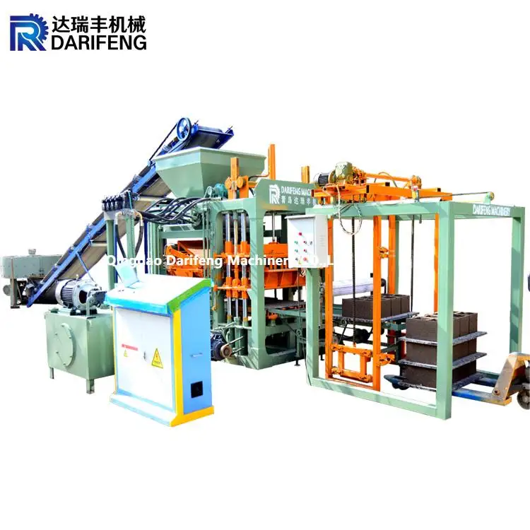 High Quality new technology hydraulic press interlock hollow block making machine price in Jamaica  QT4-15 therm block machine