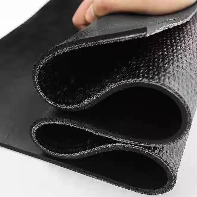 Low price Anti-resistance rubber conveyor belt Single rubber canvas conveyor belt