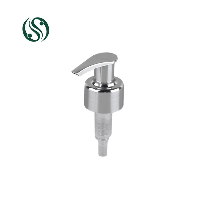 
Best quality liquid soap screw dispenser 28/410 28mm UV silver coating lotion pump 