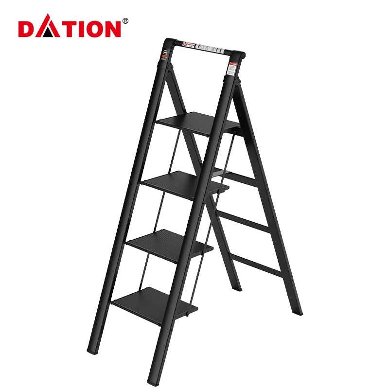 Household Folding Step Ladder 5 Step Aluminium Domestic Aluminum Alloy Modern Outdoor Aluminum Stairs
